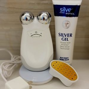 NUFACE Trinity Facial Toning Device + Wrinkle Reducer Attachment Bundle